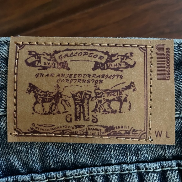 NWT G.S Jeans Gallopstar - Size S, Bell Bottom, distressed look - Picture 4 of 8